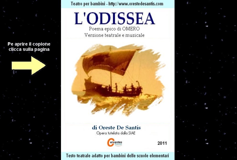 ODISSEA - Versione teatrale e musicale per ragazzi di Oreste De Santis -  Brillante - comico - divertente