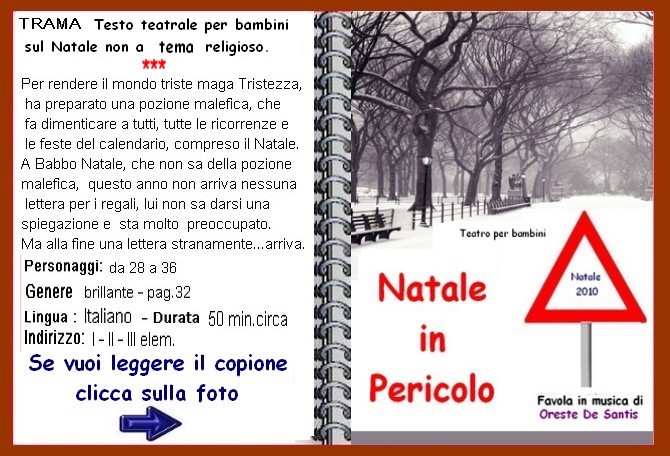 Copioni Per Bambini - NATALE IN PERICOLO - Favola In Musica Per Bambini ...